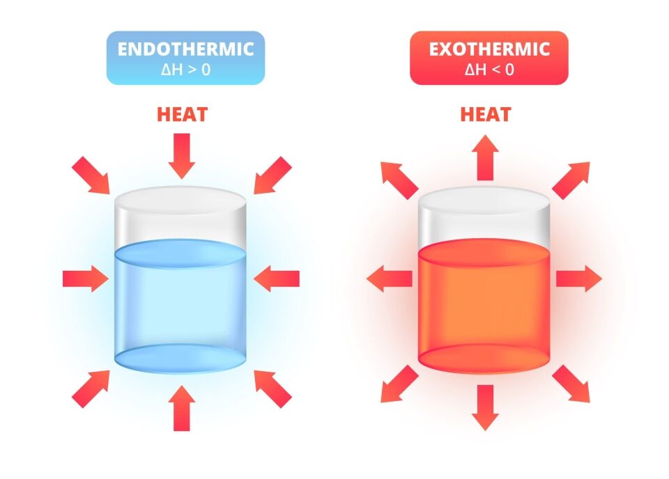 Exothermic and endothermic reactions