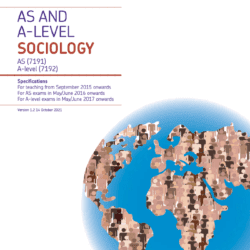 A Level Sociology spec cover